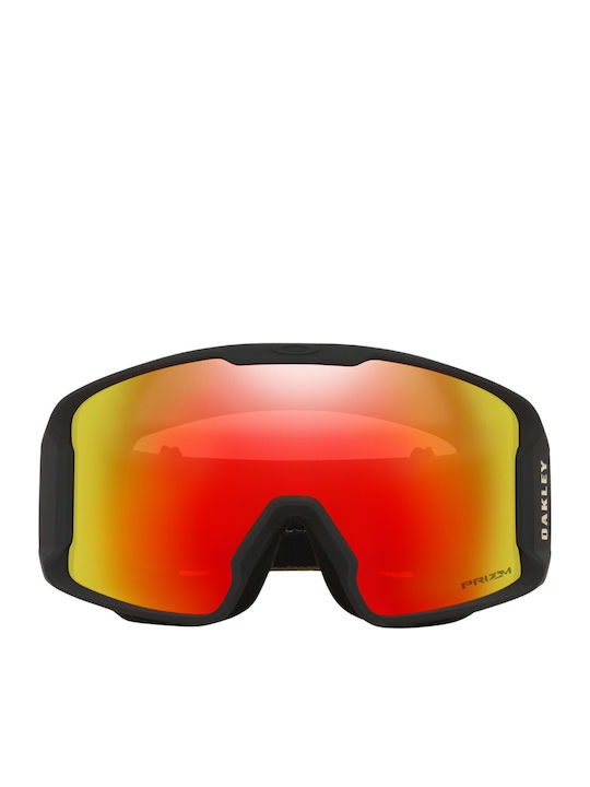 Oakley L Snow Mască de Schi Pentru Adulți Verde cu Lentilă Verde