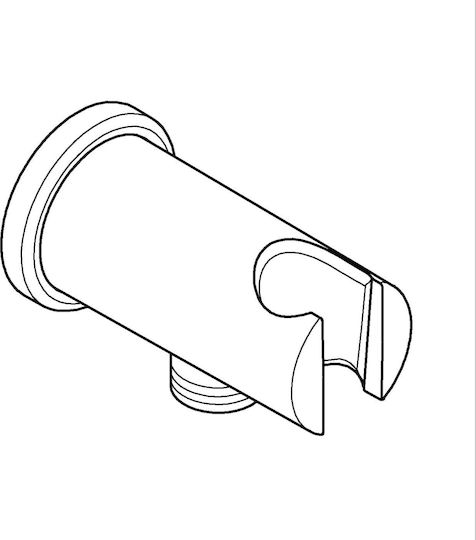 Grohe 26658kf0 Rainshower Universal Shower Outlet Elbow 1/2" X 1/2" Holder Matte Black