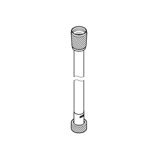 Grohe 28364kf1 Silverflex Shower Hose 1/2" X 1/2" 1.5 M Matte Black