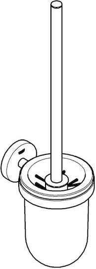 Grohe Goldene Metall-Toilettenbürste fürs Badezimmer