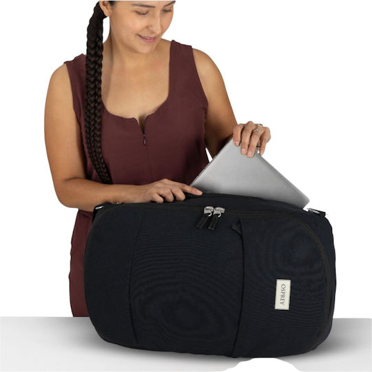 Osprey Duffel Geantă de Voiaj Tip Rucsac 47 l Neagră din Material Textil