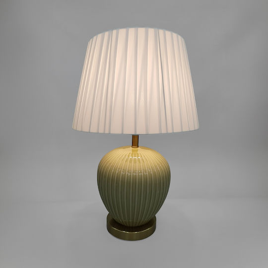 InTheBox Sera Ceramic Table Lamp for E27 Socket with Green Shade and White Base InTheBox Sera Ceramic Table Lamp for E27 Socket with Green Shade and White Base