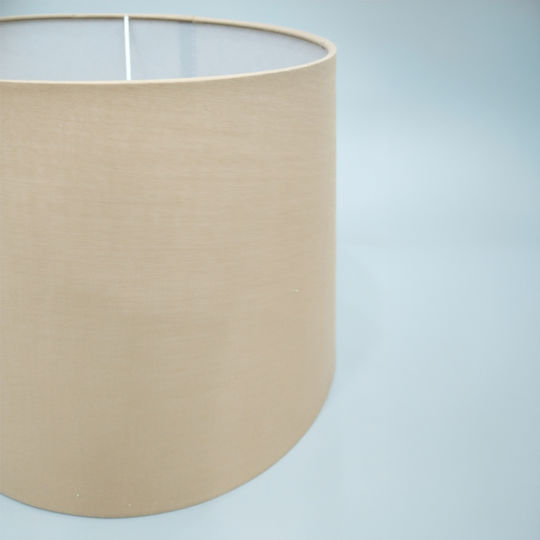 InTheBox Soma Ceramic Table Lamp for E27 LED Bulb with Beige Shade and Brown Base