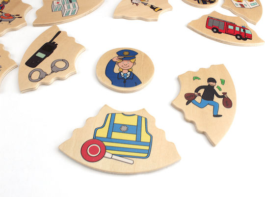 Ξύλινο Παιδικό Puzzle Humanico Professions 30pcs Beleduc