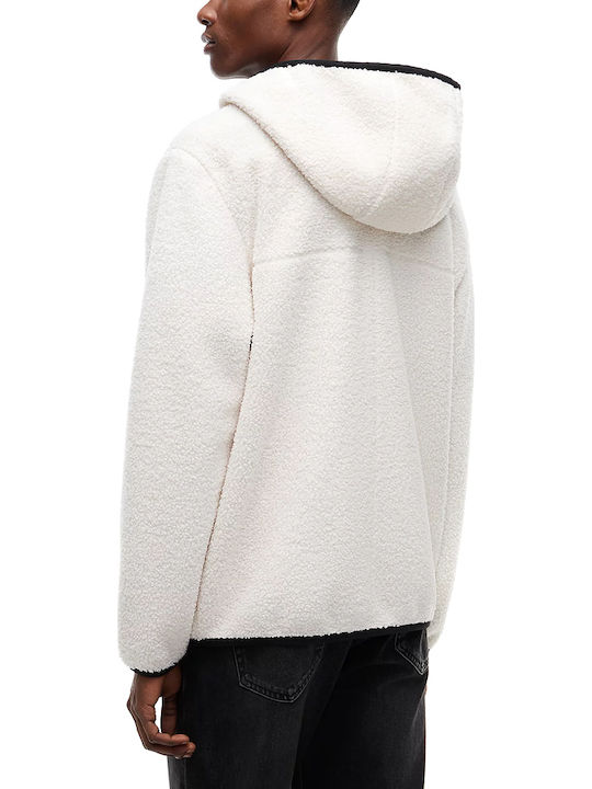 Tommy Hilfiger Fleece Ζακέτα Εκρού