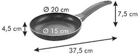 Tescoma Τηγάνι από Αλουμίνιο με Αντικολλητική Επίστρωση 20cm