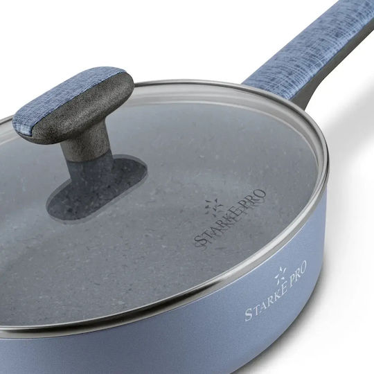 Starke Pro Doppelpfanne aus Aluminium mit Deckel 24 cm