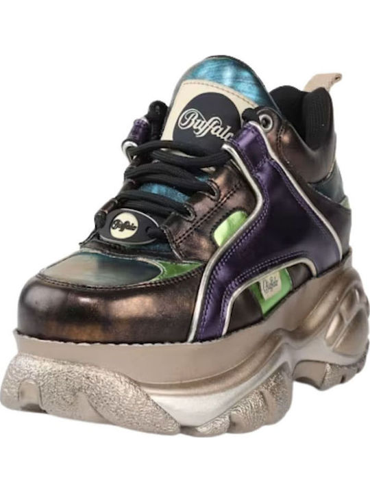 Buffalo Sneakers Chunky pentru femei multicolori