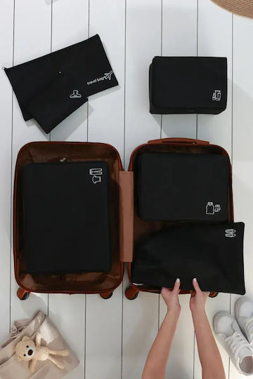 SteweHome Organizer-Tasche Schwarz 6 Stück