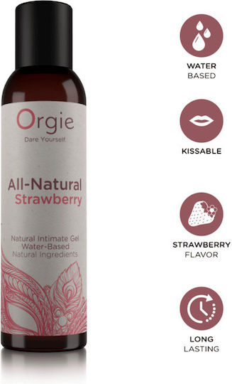 Orgie All-Natural Λιπαντικό Νερού σε Gel Strawberry 150ml