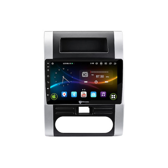 Vencore 3236-10008-0223s Android 15 Multimedia-Display 10,1" 9109a Mtk6762 Octa-Core 2 GB/32 GB IPS-Frontblende CarPlay Android Auto Rückfahrkamera-Unterstützung AHD Nissan X-Trail 2007–2013 – Silber 3236-10008-0223s