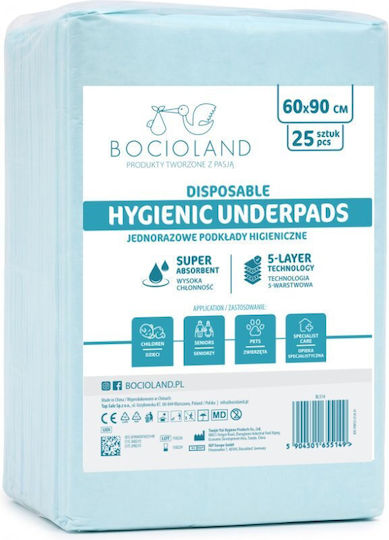 Bocioland Aleze Impermeabilizate de Unică Folosință 90x60 cm 25 buc