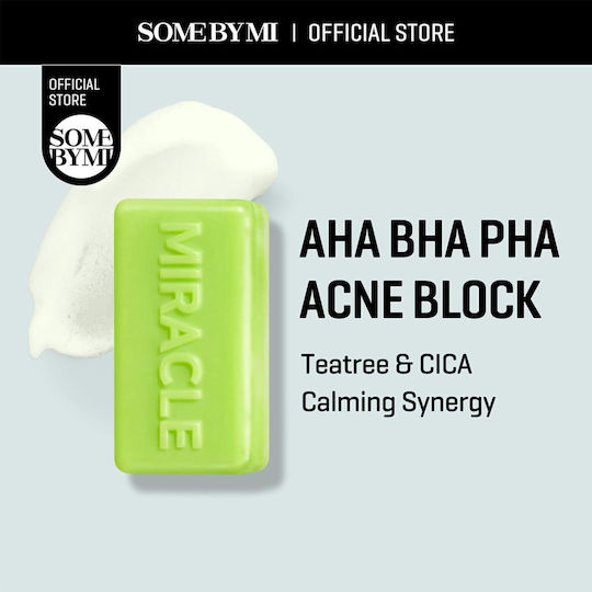 Some By Mi AHA-BHA-PHA Miracle Face Cleansing Soap Bar with Moisturizing & Soothing Action 106gr