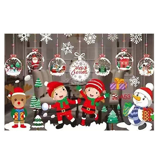XMASfest Autocolante de Crăciun pentru Fereastră 50x70cm (Diverse Modele/Culori)