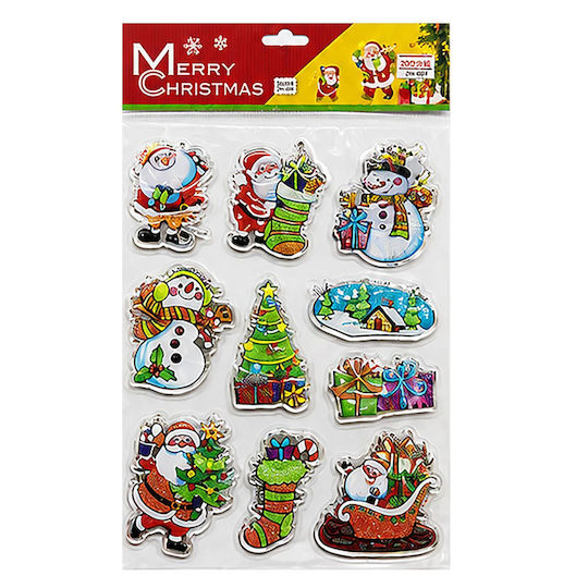 XMASfest Weihnachtsaufkleber 18x29 cm (Verschiedene Designs/Farben)