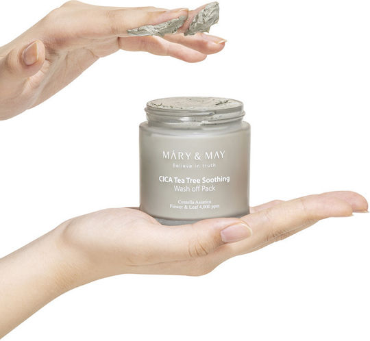 Mary And May Cica Tea Tree Soothing Wash Off Pack 125g