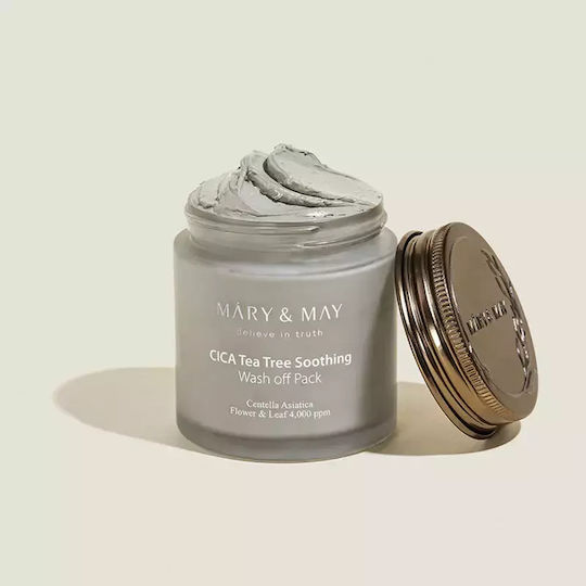 Mary And May Cica Tea Tree Soothing Wash Off Pack 125g