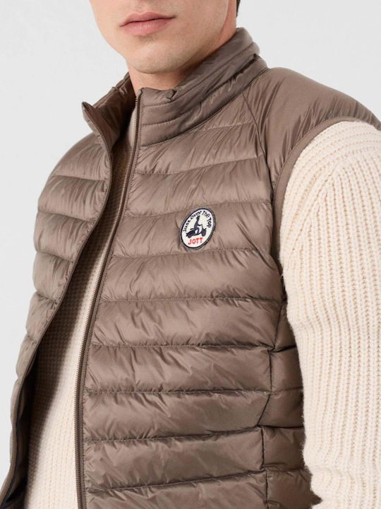 Tom Sleeveless Puffer Jacket Waterproof Brown
