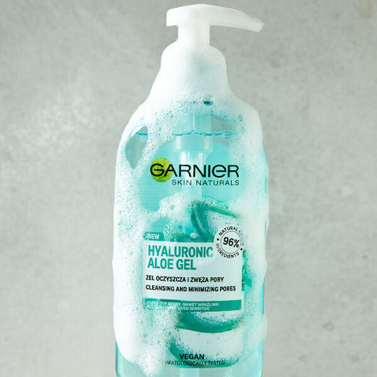 Garnier Hyaluronic Aloe Gel Καθαρισμού Προσώπου για Έλεγχο λιπαρότητας & Ενυδατική δράση 200ml