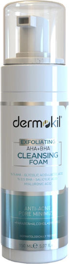 Dermokil Exfoliating Aha+bha Niacinamide Facial Cleansing Foam Cleansing Facial Foam 150ml
