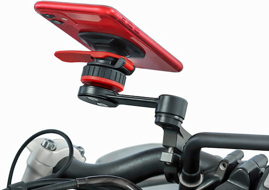 Black Motorcycle Handlebar Phone Mount Smnu Aluminum Magnetic Anti-Vibration Mount