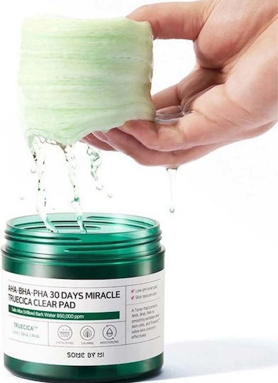 Some By Mi Aha Bha Pha Days Miracle Truecica Pads de Curățare a Feței pentru Controlul Sebumului și Acțiune Calmanta 70 Bucăți