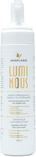 Anaplasis Luminous Gesichtsreiniger Schaummassage für Aufhellung & Feuchtigkeitsspendende Wirkung 200ml
