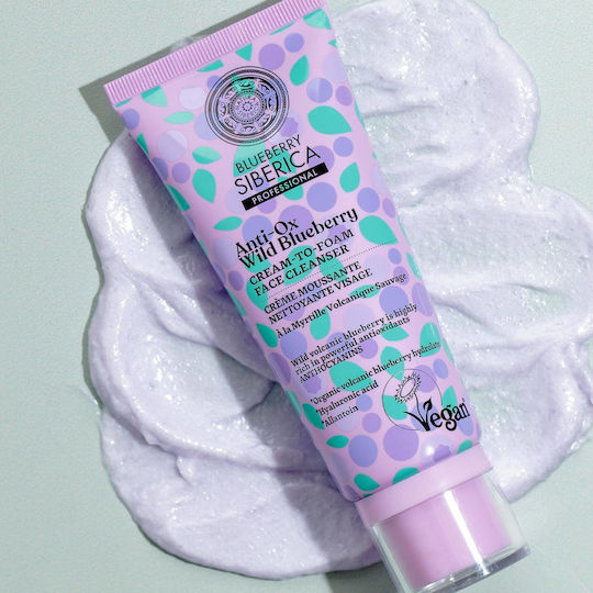 Natura Siberica Anti Ox Wild Blueberry Face Cleansing Foam with Antioxidant & Brightening Action 100ml