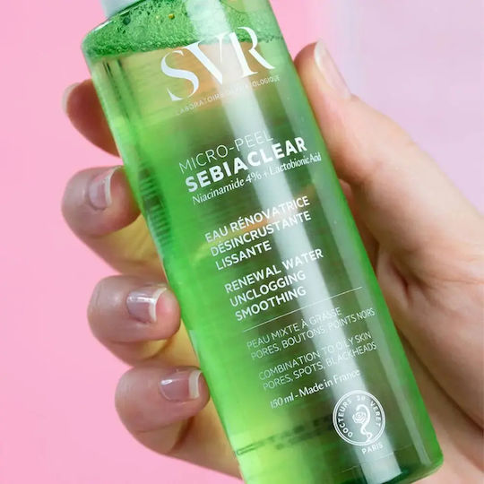 SVR Laboratoire Sebiaclear Micro-Peel Smoothing & Micro-Exfoliating Cleansing Lotion 150ml