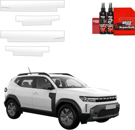 Grizzglass Protective Film Grizzglass Bodyshield Door Sills Dacia Duster 2024-2025 4in1