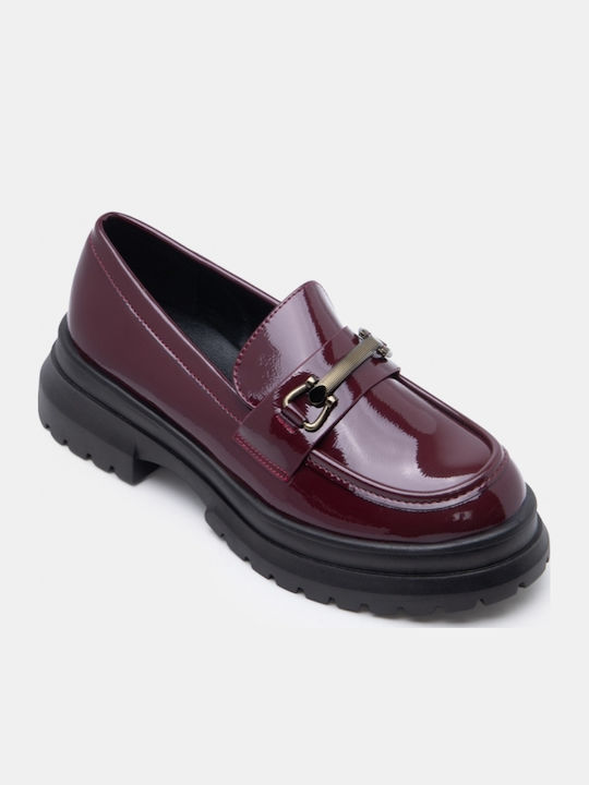 Γυναικεία Loafers σε Μπορντό Χρώμα