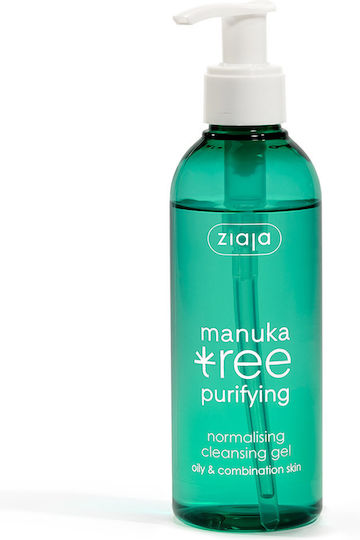 Ziaja Manuka Baum Gesichtsreiniger Gel Für Rötungsreduzierung & Kontrolle der Fettigkeit 200ml