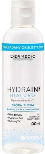 Dermedic Hydrain3 Apă Micelară Demachiant Față cu Acțiune Hidratantă 100ml