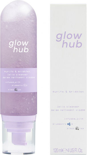 Glow Hub Purify & Brighten Face Cleansing Gel with Antioxidant & Against Imperfections Action 120ml