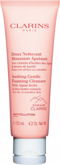 Clarins Beruhigender Sanfter Gesichtsreinigungs-Schaumstoff mit Beruhigender & Feuchtigkeitsspendender Wirkung 125ml