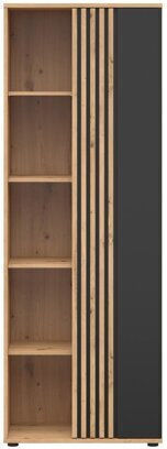 Βιβλιοθήκη Orlnolu 117 Artisan Βελανιδιά, Μαύρο 70x40x195εκ. Βιβλιοθήκη Orlnolu 117 Artisan Βελανιδιά, Μαύρο 70x40x195εκ.
