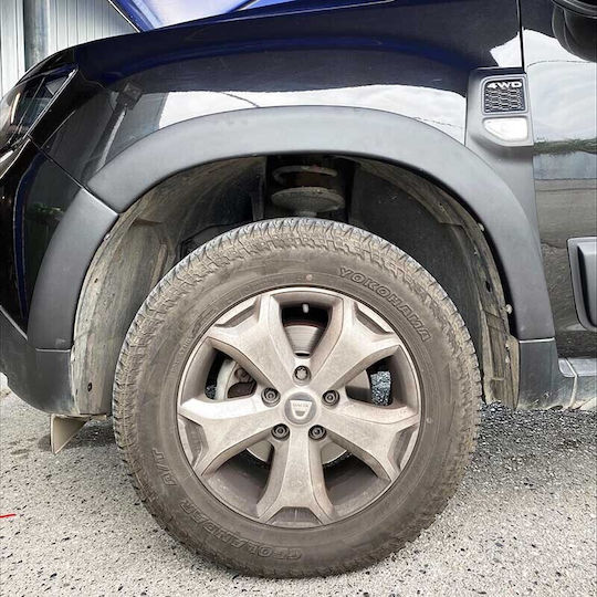Carner Protective Film for Car Tires Side Wheel Arch & Door Trim for Dacia Duster 2018-2021 14pcs Black