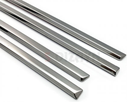 S-dizayn Protections for Car Doors Side Door Protective Trim Steel & Plastic Chrome Honda Civic Sedan 2012-2015 8pcs 8pcs Silver