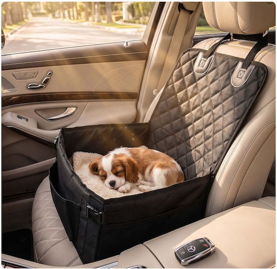 Relaxdays Scaun Auto pentru Câine Negru