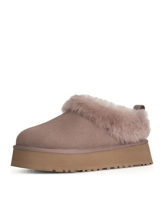 UGG Tazzelle Caribu Wildleder Damen Hausschuhe Beige