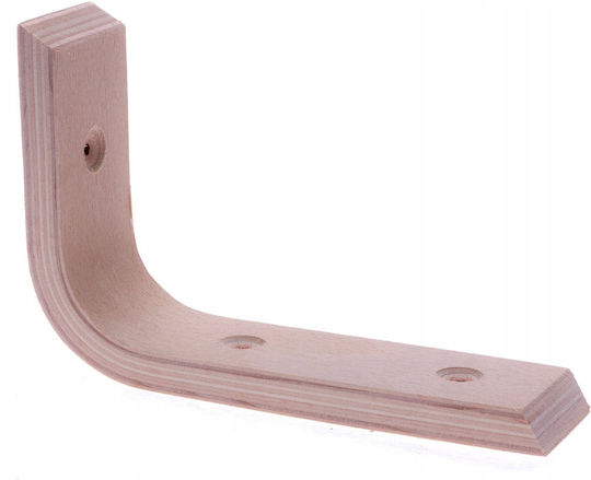 Malys Group Heavy-Duty Wooden Shelf Bracket in Beige 100x150mm