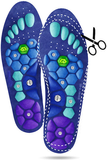 Magnetische Einlegesohlen Für Schuhe Zur Druckpunktmassage Mit Verstellbarer Größe