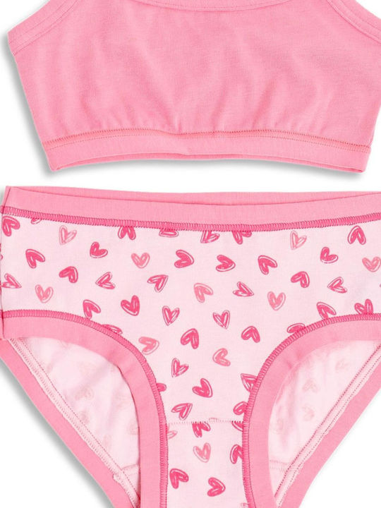 Cotonella Set Kinder Bustiers Fuchsia Cotonella Set Kinder Bustiers Fuchsia