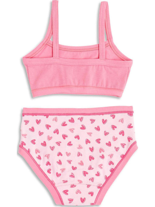 Cotonella Set Kinder Bustiers Fuchsia