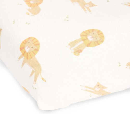 Little Dutch Einzelnes Spannbettlaken aus Baumwolle Safari Leo Beige 90x200cm Little Dutch Einzelnes Spannbettlaken aus Baumwolle Safari Leo Beige 90x200cm