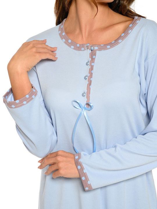 Clio Lingerie Cămașă de Noapte pentru Gravide și Alăptare Bleu Clio Lingerie Cămașă de Noapte pentru Gravide și Alăptare Bleu