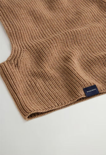 Women's Knitted Beanie in Khaki