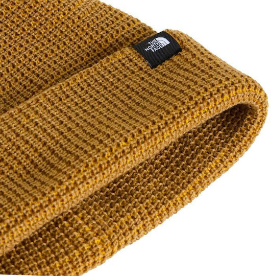Fisherman Beanie Unisex Knitted Beanie in Yellow