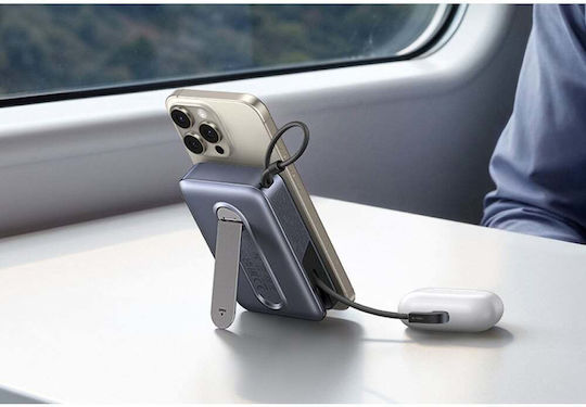 Ugreen PB568 MagSafe Qi2 Външна батерия 10000mAh 30W Power Delivery Сива