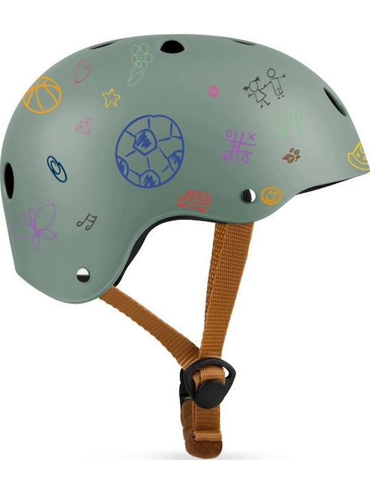Lionelo Kinderhelm für Fahrrad & Roller Grün